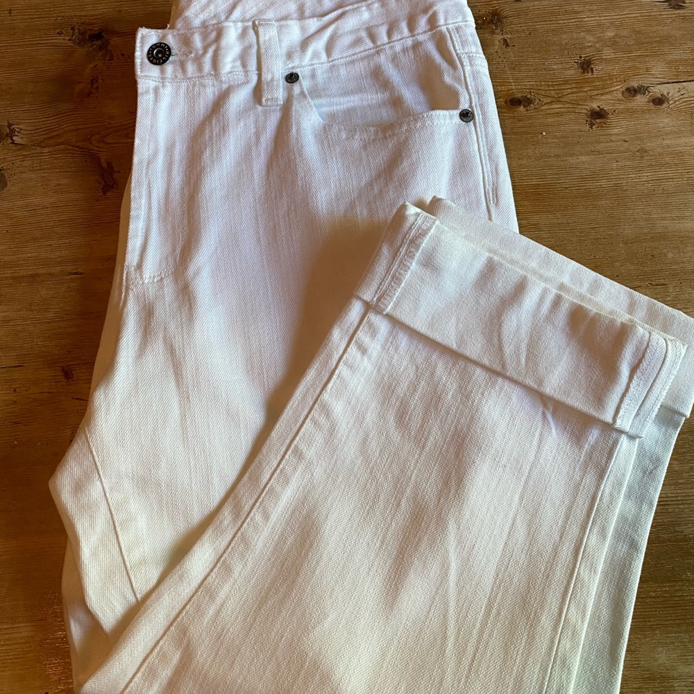 Tommy Hilfiger white denim crops